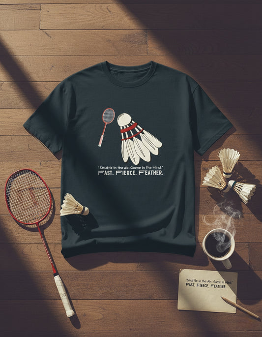 Badminton Design Unisex Classic Crew T-Shirt