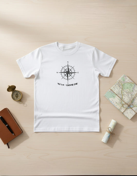 Find Your Way – Compass Design T-Shirt